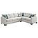 Ashford Chenille Upholstered Sleeper Sectional Sofa Greige by Coaster
