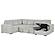 Devonshire Sleeper Sectional Sofa Storage Chaise Grey by Coaster