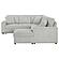 Devonshire Sleeper Sectional Sofa Storage Chaise Grey by Coaster