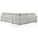 Devonshire Sleeper Sectional Sofa Storage Chaise Grey by Coaster