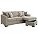 Storey Upholstered Sleeper Sectional Chaise Sofa Camel by Coaster