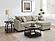 Storey Upholstered Sleeper Sectional Chaise Sofa Camel by Coaster