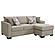 Storey Upholstered Sleeper Sectional Chaise Sofa Camel by Coaster