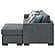 Storey Upholstered Sleeper Sectional Chaise Sofa Grey by Coaster