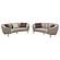 Ellorie 2-piece Upholstered Curved Sofa Set Beige by Coaster