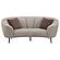 Ellorie Upholstered Channel Back Curved Loveseat Beige by Coaster