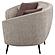 Ellorie Upholstered Channel Back Curved Loveseat Beige by Coaster