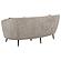 Ellorie Upholstered Channel Back Curved Loveseat Beige by Coaster