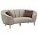 Ellorie Upholstered Channel Back Curved Loveseat Beige by Coaster
