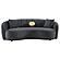 Brookside Velvet Upholstered Curved Sofa Dark Grey by Coaster