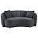 Brookside Velvet Upholstered Curved Loveseat Dark Grey by Coaster