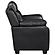 Finley Upholstered Pillow Top Arm Living Room Set (Sofa, Loveseat) Black by Coaster