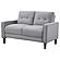 Bowen Upholstered Track Arms Tufted Loveseat Grey by Coaster