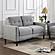 Bowen Upholstered Track Arms Tufted Loveseat Grey by Coaster