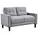 Bowen Upholstered Track Arms Tufted Loveseat Grey by Coaster