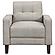 Bowen Upholstered Track Arms Tufted Chair Beige by Coaster