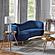 Sophia Upholstered Camel Back Loveseat Blue by Coaster