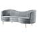 Sophia Upholstered Channel Tufted Sofa Grey by Coaster
