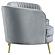 Sophia 2-piece Upholstered Channel Tufted Sofa Set Grey by Coaster