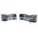 Sophia 2-piece Upholstered Channel Tufted Sofa Set Grey by Coaster