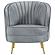 Sophia Upholstered Channel Tufted Barrel Accent Chair Grey by Coaster