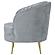 Sophia Upholstered Channel Tufted Barrel Accent Chair Grey by Coaster