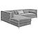 Bellaire Button-tufted Upholstered Sectional Silver by Coaster