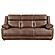 Ellington 2-piece Upholstered Padded Arm Sofa Set Dark Brown by Coaster