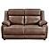 Ellington Upholstered Padded Arm Loveseat Dark Brown by Coaster