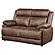 Ellington Upholstered Padded Arm Loveseat Dark Brown by Coaster