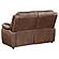 Ellington Upholstered Padded Arm Loveseat Dark Brown by Coaster