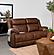 Ellington Upholstered Padded Arm Loveseat Dark Brown by Coaster