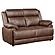 Ellington Upholstered Padded Arm Loveseat Dark Brown by Coaster
