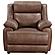 Ellington Upholstered Padded Arm Accent Chair Dark Brown by Coaster