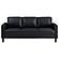 Ruth Upholstered Track Arm Faux Leather Sofa Black by Coaster