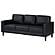 Ruth Upholstered Track Arm Faux Leather Sofa Black by Coaster