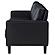 Ruth Upholstered Track Arm Faux Leather Sofa Black by Coaster