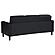 Ruth Upholstered Track Arm Faux Leather Sofa Black by Coaster