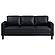 Ruth 2-piece Upholstered Track Arm Faux Leather Sofa Set Black by Coaster