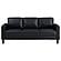 Ruth 3-piece Upholstered Track Arm Faux Leather Sofa Set Black by Coaster