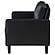 Ruth Upholstered Track Arm Faux Leather Loveseat Black by Coaster