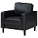 Ruth Upholstered Track Arm Faux Leather Accent Chair Black by Coaster