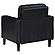 Ruth Upholstered Track Arm Faux Leather Accent Chair Black by Coaster