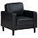 Ruth Upholstered Track Arm Faux Leather Accent Chair Black by Coaster