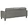 Ruth Upholstered Track Arm Faux Leather Sofa Grey by Coaster