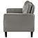 Ruth Upholstered Track Arm Faux Leather Loveseat Grey by Coaster