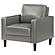 Ruth Upholstered Track Arm Faux Leather Accent Chair Grey by Coaster