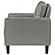 Ruth Upholstered Track Arm Faux Leather Accent Chair Grey by Coaster