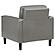 Ruth Upholstered Track Arm Faux Leather Accent Chair Grey by Coaster