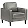 Ruth Upholstered Track Arm Faux Leather Accent Chair Grey by Coaster